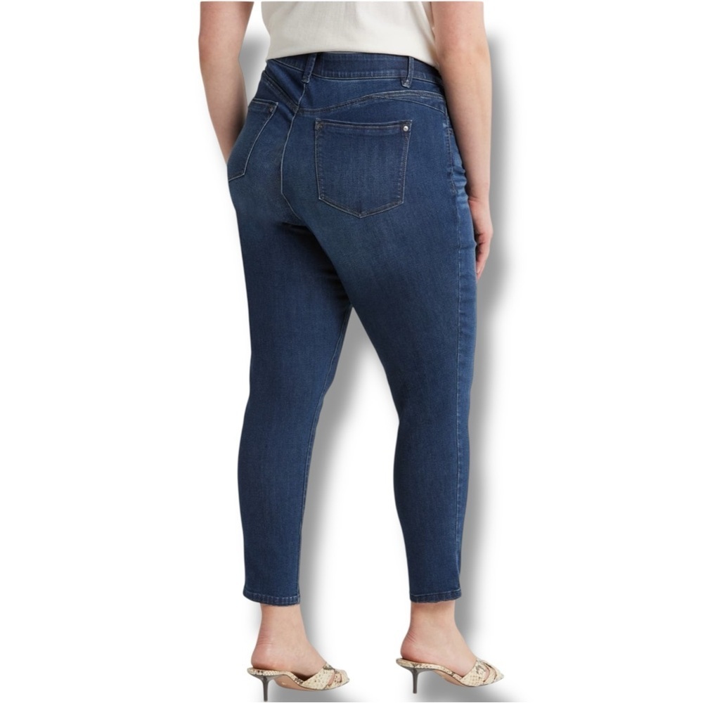 WIT & WISDOM ‘Ab’Solution Sophie Ankle Skinny Jeans - 16W Dark Navy - Picture 14 of 14